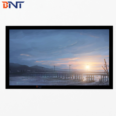 4 3 Format Fixed Frame Electric Projector Screen 120 With Black Velvet Surface Frame