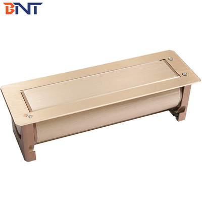 Motorized Rotatable Conference Table Outlet Box Overturn Angle 180 Degree